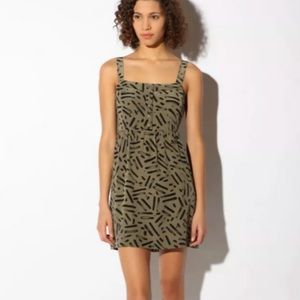 Yellow Is Gold Print Summer Mini Dress